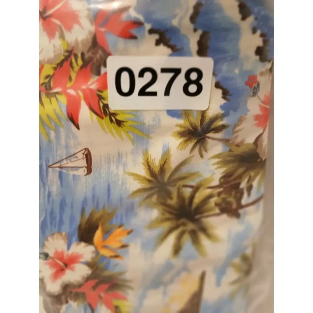 Lynt California UV‎ Protect Maxi Swing Skirt Sz M Blue Tropical Island Vacation